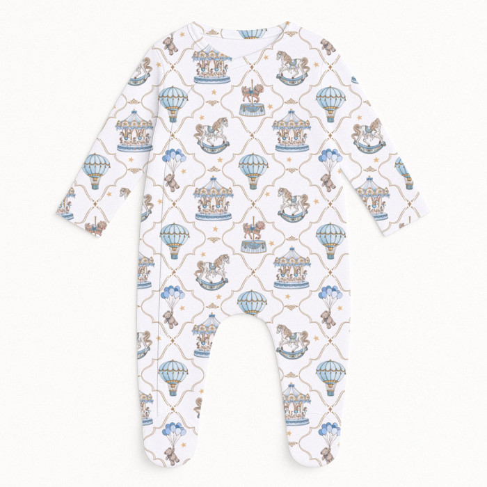 Сліп для малюка з боковою застібкою K020 Coquette blue