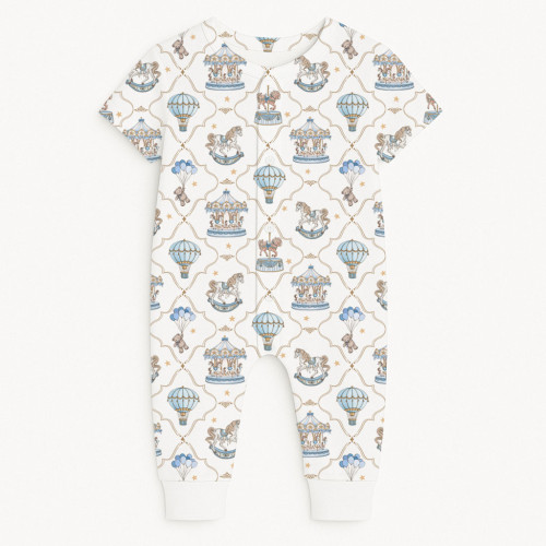 Ромпер с коротким рукавом K061 Coquette blue
