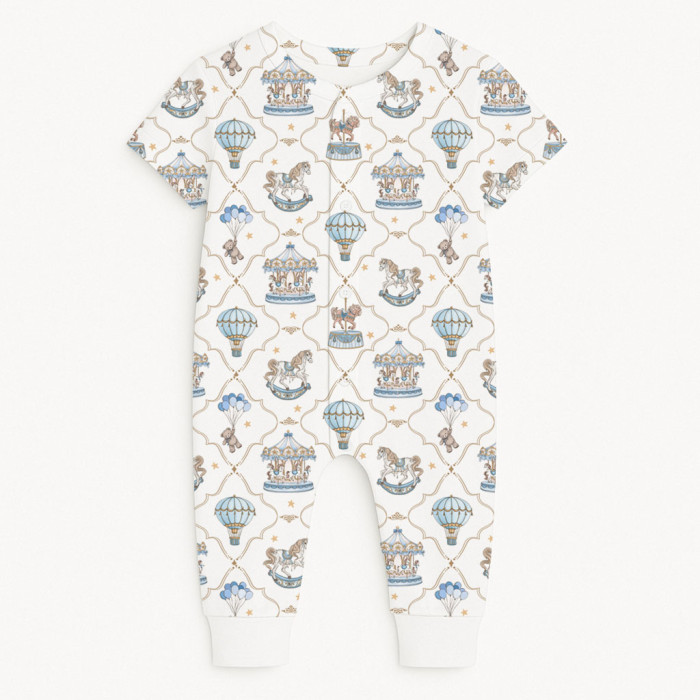 Ромпер з коротким рукавом K061 Coquette blue