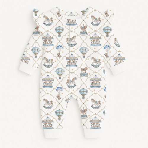 Ромпер с длинным рукавом и крылышками K070 Coquette blue