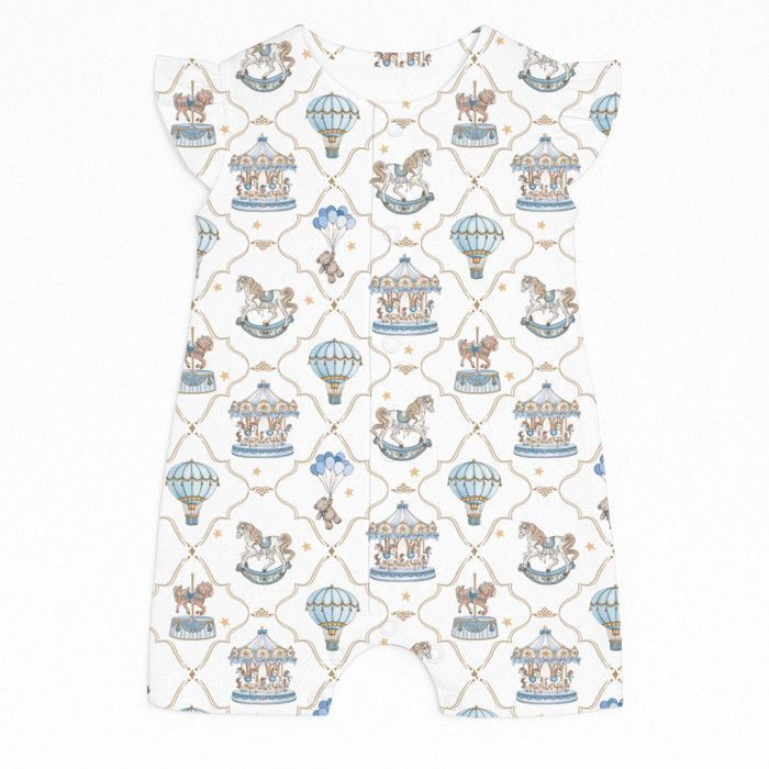 Пісочник із бавовни Supima з крильцями R007 Coquette blue