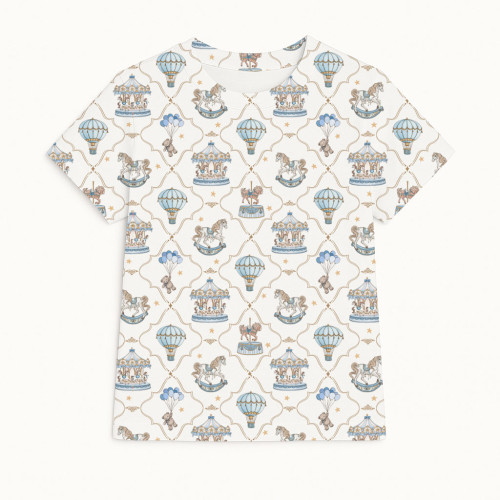 Футболка з коротким рукавом для хлопчиків та дівчаток TSH001 Coquette blue