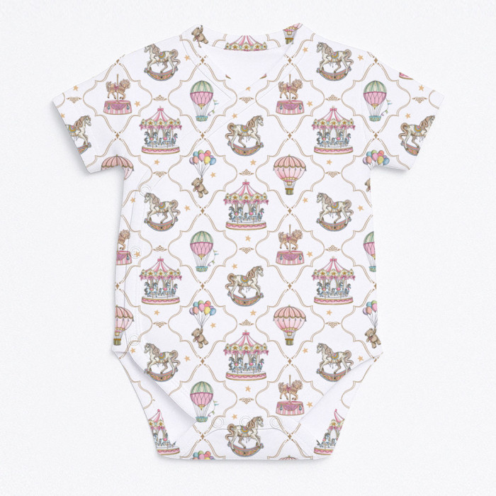 Боді Kimono з кортким рукавом для немовлят BSHL004