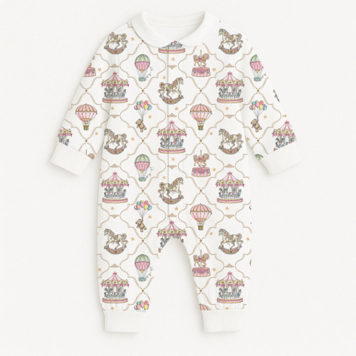 Ромпер с длинным рукавом и воротником K060CL Coquette colorful