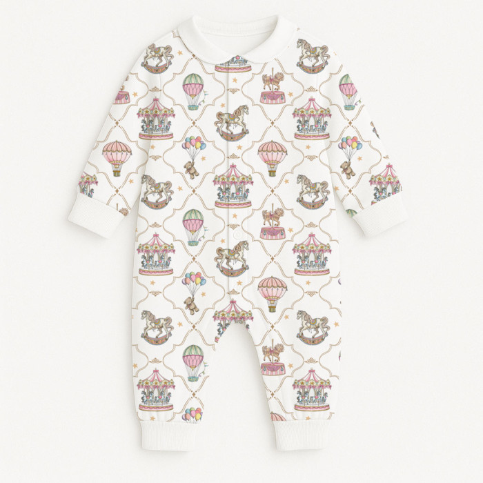 Ромпер з довгим рукавом i комірцем K060CL Coquette colorful