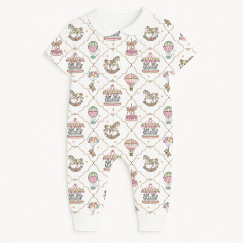 Ромпер с коротким рукавом и воротником K061CL Coquette colorful