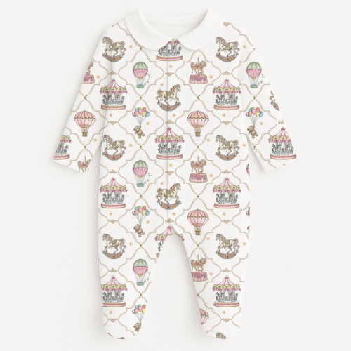 Слип с воротничком из 100% хлопка Pima — модель K063 Coquette colorful