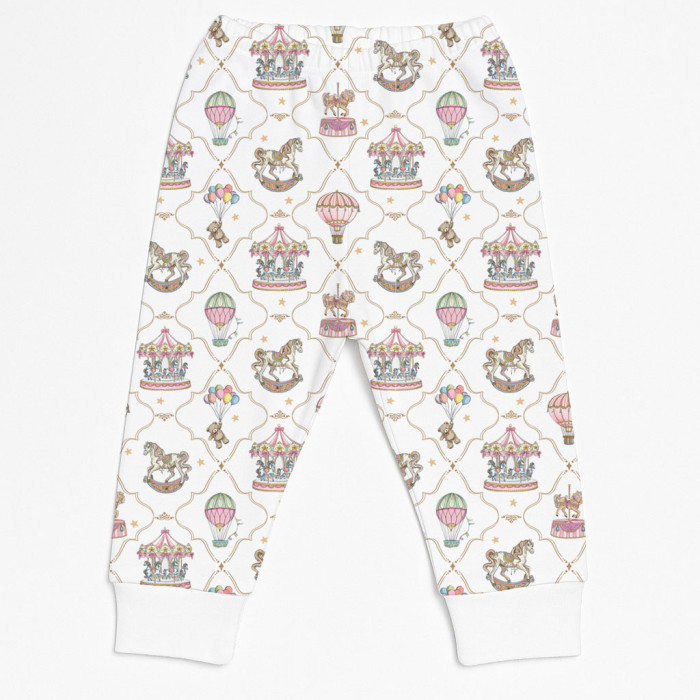 Бавовняні штанці-джогери для малюка BR001 Coquette colorful