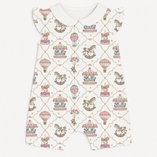 Пісочник із бавовни Supima з крильцями i з комірцем R007CL Coquette colorful