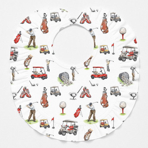 Слюнявчик з обробкою рюшкой BIB006 Golf