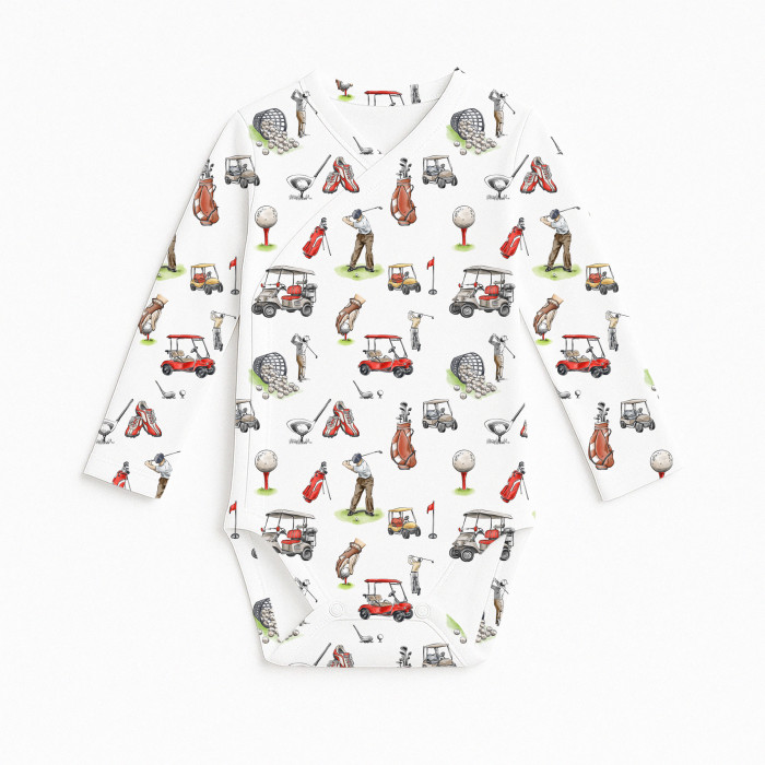 Боді Kimono з довгим рукавом для немовлят BLS004 Golf