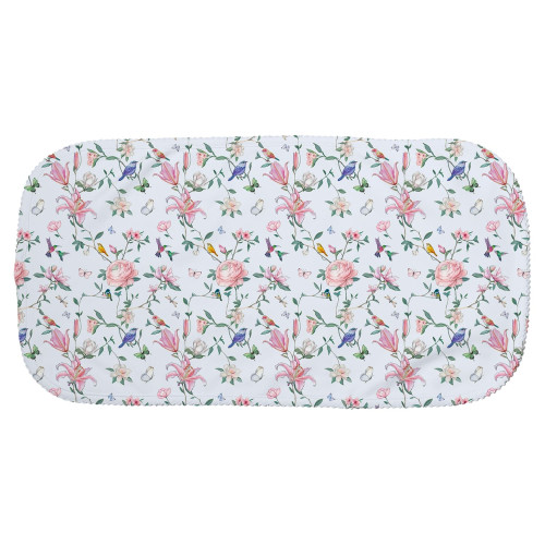 Мусліновий слюнявчик BB009 – органічна бавовна Supima Lilly Print