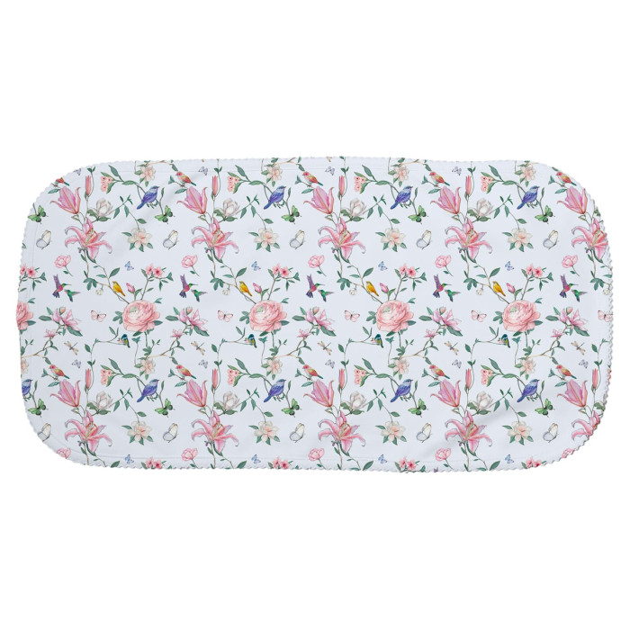 Мусліновий слюнявчик BB009 – органічна бавовна Supima Lilly Print