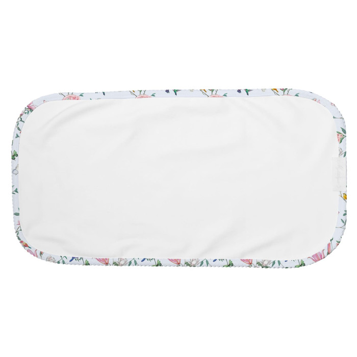 Мусліновий слюнявчик BB009 – органічна бавовна Supima Lilly Print