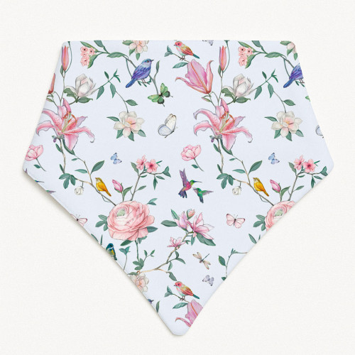 Слюнявчик-бандана трикутної форми для немовлят Bib001 Lilly Print