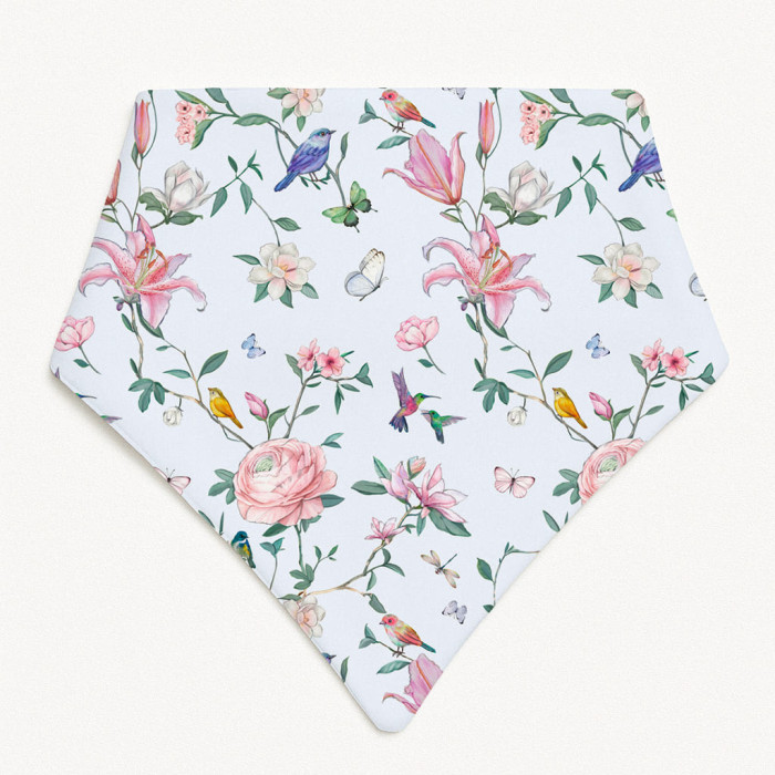 Слюнявчик-бандана трикутної форми для немовлят Bib001 Lilly Print