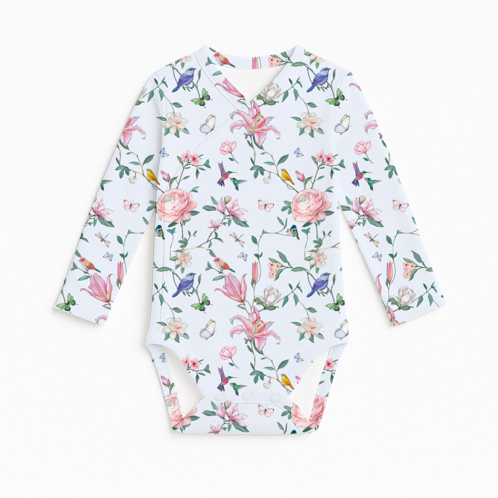 Боді Kimono з довгим рукавом для немовлят BLS004