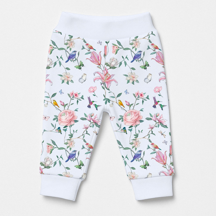 Бавовняні штанці-джогери для малюка BR014 Lilly Print