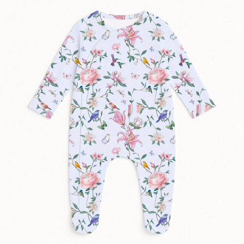 Слип для малыша с боковой застёжкой K020 Lilly Print