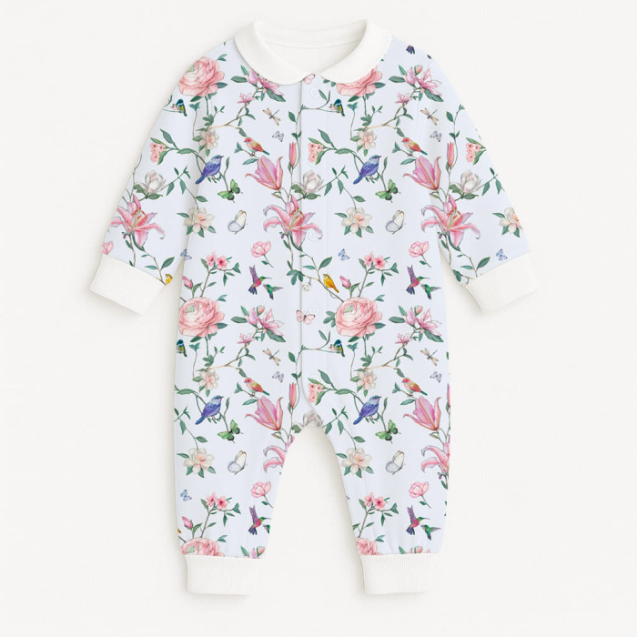 Ромпер з довгим рукавом i комірцем K060CL Lilly Print