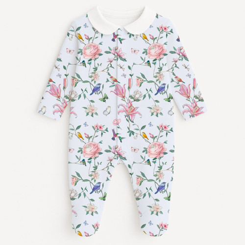 Слип с воротничком из 100% хлопка Pima — модель K063 Lilly Print