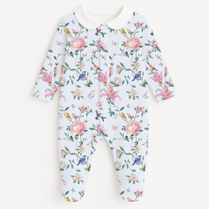 Сліп з комірцем із 100% бавовни Pima — модель K063 Lilly Print