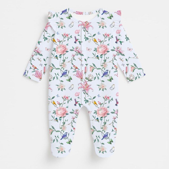 Сліп з рюшами для дівчинки із 100% бавовни Pima K065 Lilly Print