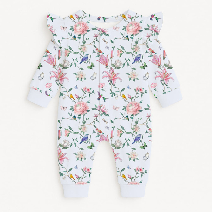 Ромпер з довгим рукавом i рюшками K070 Lilly Print