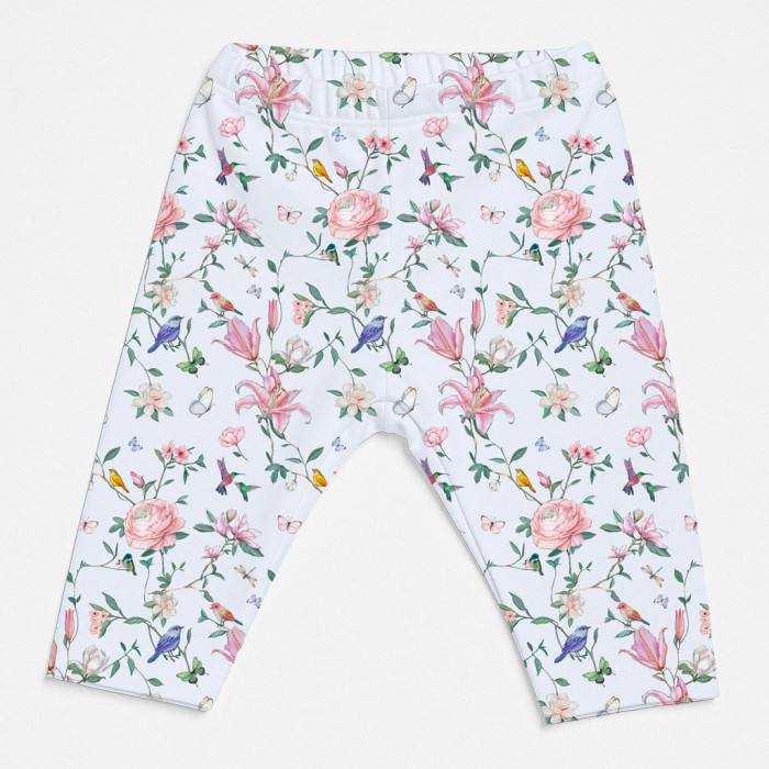 Легінси з органічної бавовни для дівчаток L003 Lilly Print
