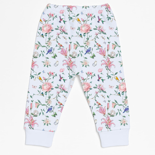 Бавовняні штанці-джогери для малюка BR001 Lilly Print