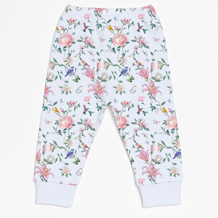 Бавовняні штанці-джогери для малюка BR001 Lilly Print