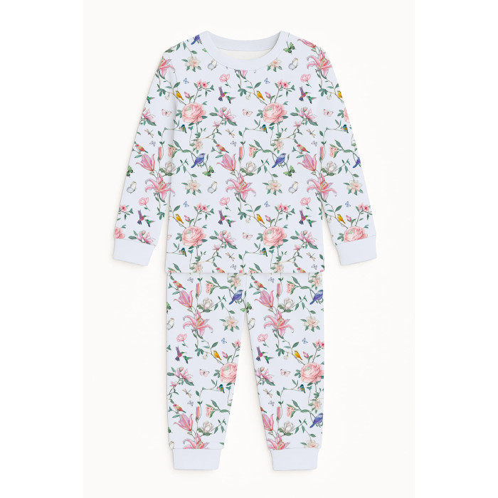 Дитяча піжама з довгим рукавом з 100% pima котона PJ001 Lilly Print