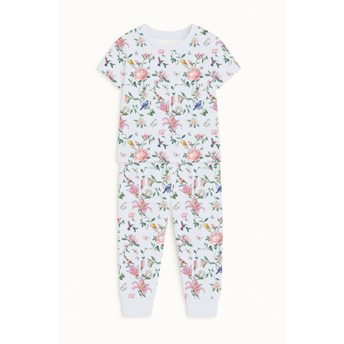 Піжама з візерунком із супіма бавовни PJ008 Lilly Print