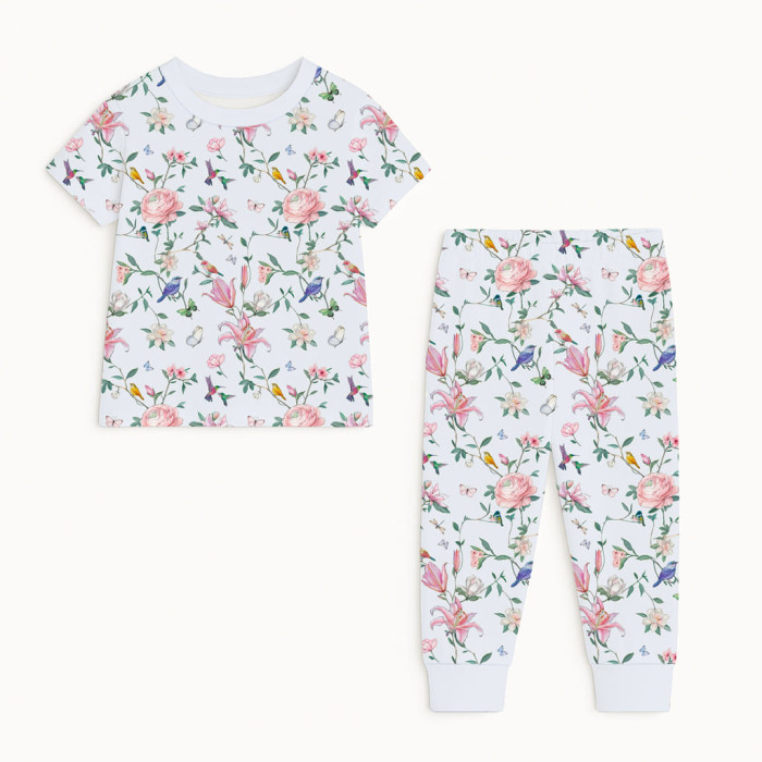 Піжама з візерунком із супіма бавовни PJ008 Lilly Print