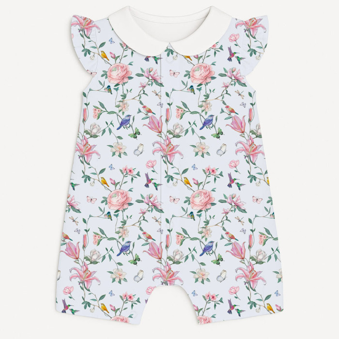 Пісочник із бавовни Supima з крильцями i з комірцем R007CL Lilly Print