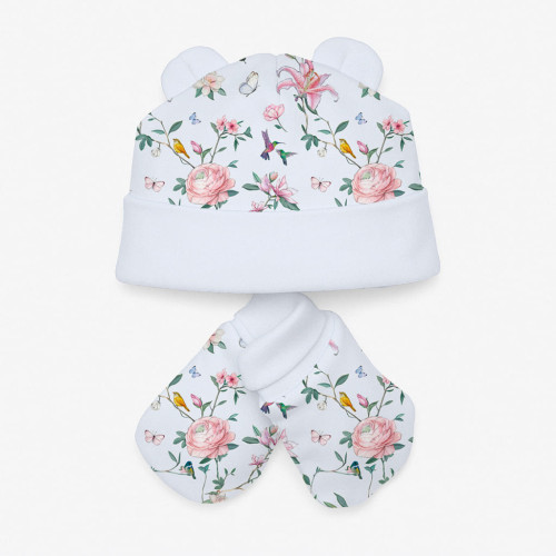 Комплект: шапочка та царапки Set010 Lilly Print