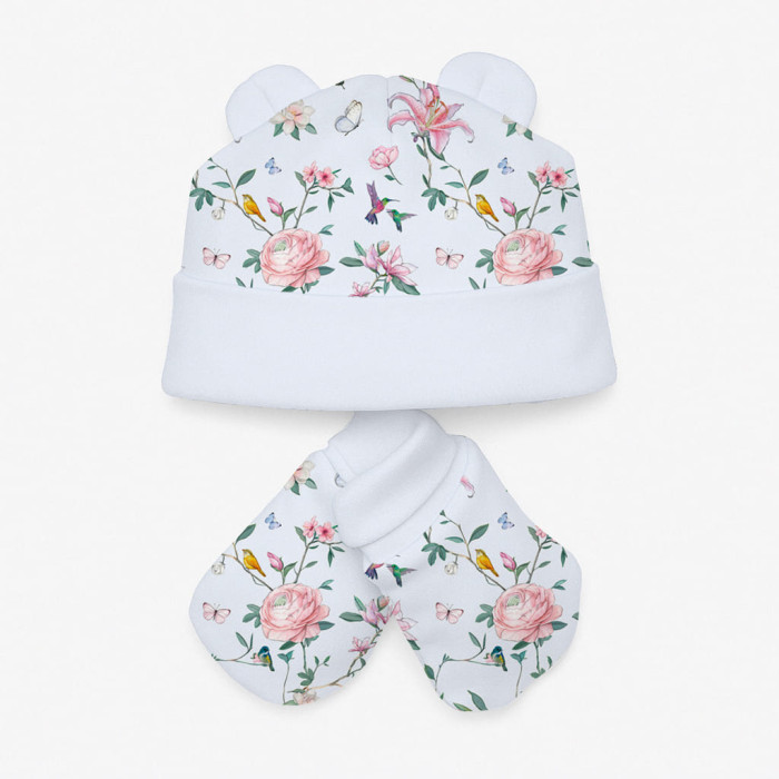 Комплект: шапочка та царапки Set010 Lilly Print