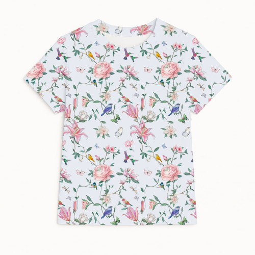 Футболка з коротким рукавом для хлопчиків та дівчаток TSH001 Lilly Print
