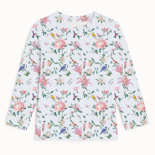 Футболка з довгим рукавом для хлопчиків та дівчаток TSH002 Lilly Print