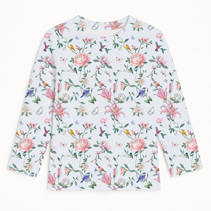 Футболка з довгим рукавом для хлопчиків та дівчаток TSH002 Lilly Print
