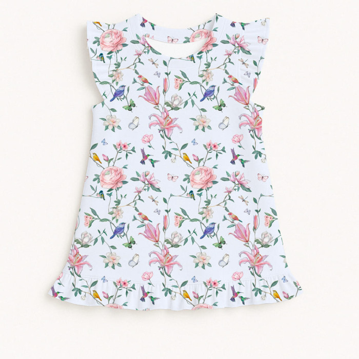 Футболка з рюшами для дівчаток TSH003 Lilly Print
