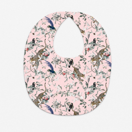 Слюнявчик з піко-обробкою BIB005 Pink Jaguar