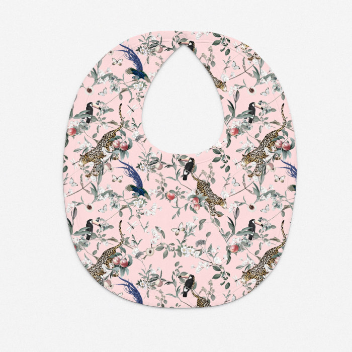 Слюнявчик з піко-обробкою BIB005 Pink Jaguar