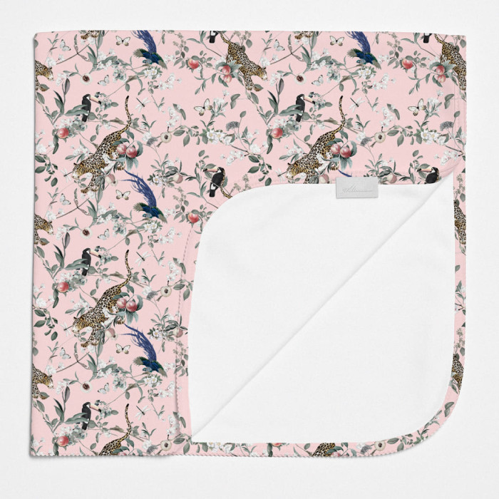 Двошарова дитяча ковдра BL001  Pink Jaguar