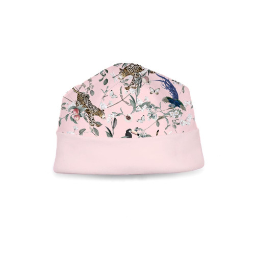 Дитяча шапочка з відворотом H004  Pink Jaguar