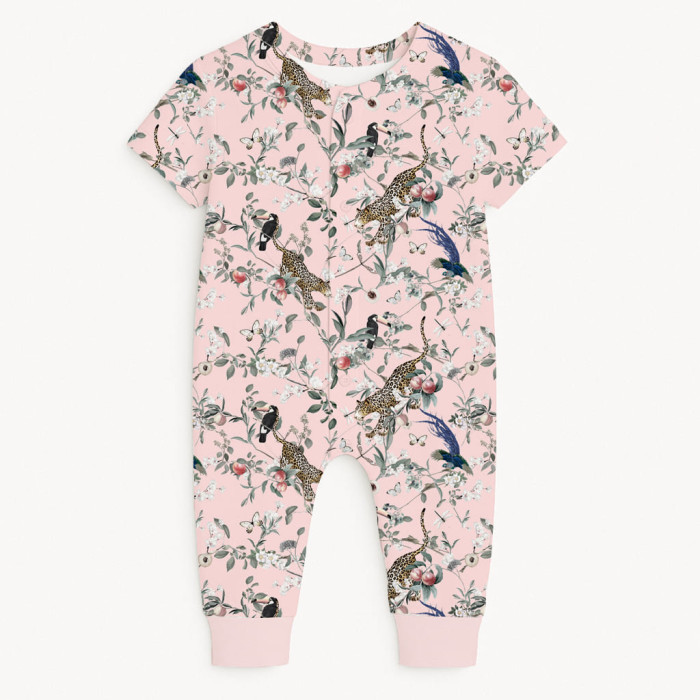 Ромпер з коротким рукавом K061 Pink Jaguar