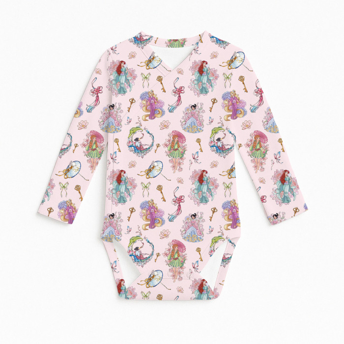 Боді Kimono з довгим рукавом для немовлят BLS004 Sakura