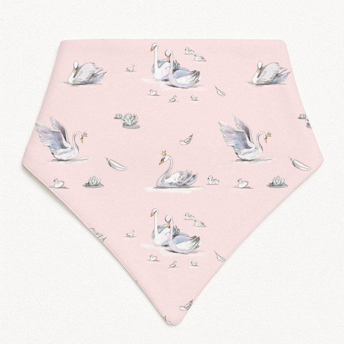 Слюнявчик-бандана трикутної форми для немовлят Bib001 Swan