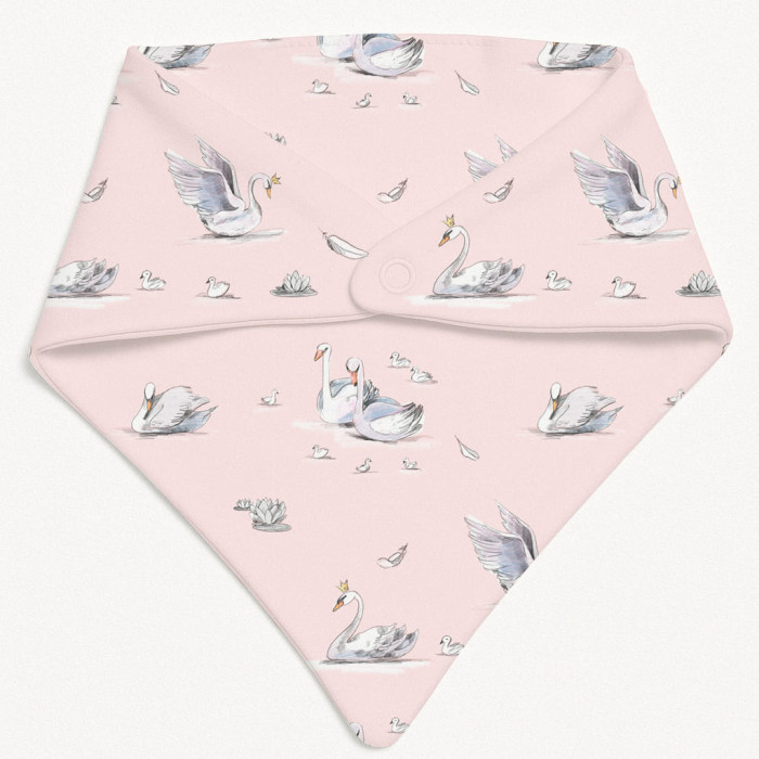 Слюнявчик-бандана трикутної форми для немовлят Bib001 Swan