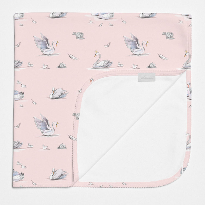 Двошарова дитяча ковдра BL001 Swan
